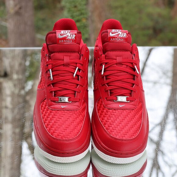 Nike Air Force 1 Low Woven Gym Red - Picture 9 of 14